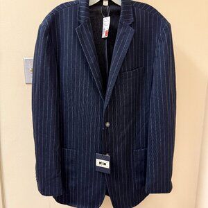 Joseph Abboud Navy Pinstripe Blazer Sport Coat - Size XL - NWT